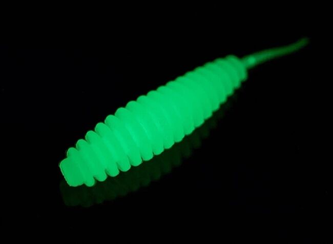 TFT Приманка силиконовая 50 мм. SKINNY Цвет: S-17 Светонакопитель Шартрез, Аромат: Сыр, 10шт.