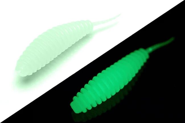 TFT Приманка силиконовая 50 мм. SKINNY Цвет: S-17 Светонакопитель Шартрез, Аромат: Сыр, 10шт.