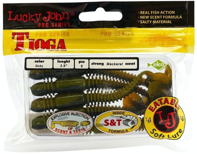 Виброхвост LUCKY JOHN Pro Series Tioga 3.9" 100мм #T45 5шт/уп 140104-T45