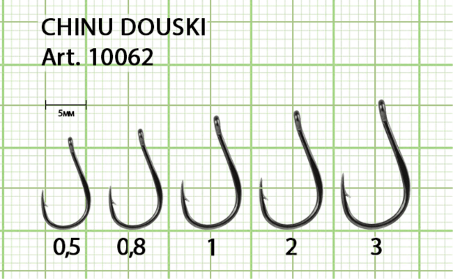 Крючок FISH SEASON Chinu Dousoki-Ring №0.5 колечко черный 10шт/уп 10062-005F Крючок FISH SEASON Chinu Dousoki-Ring №0.5 колечко черный 10шт/уп 10062-005F