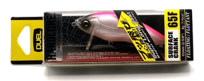 Воблер DUEL Hardcore Surface Crank 65F 65мм 8.0гр 0.0-0.3м F969-PP Воблер DUEL Hardcore Surface Crank 65F 65мм 8.0гр 0.0-0.3м F969-PP