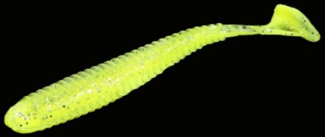 Виброхвост ALLVEGA Skinny Tail 7.5см 2.5гр 7шт/уп #011 lemon back silver flake