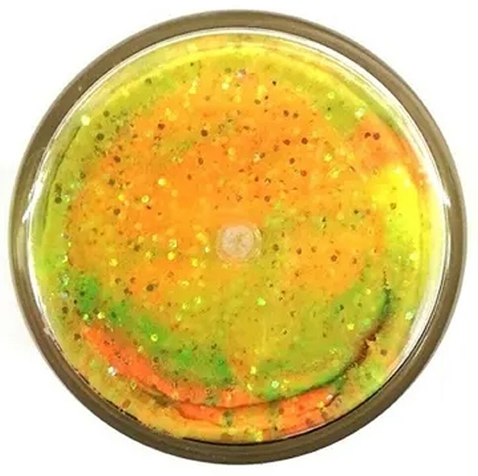 Паста форелевая Berkley Powerbait Natural Scent Glitter Trout Bait (50г)  Garlic Rainbow 1203187 купить в интернет магазине Сундук Рыбака