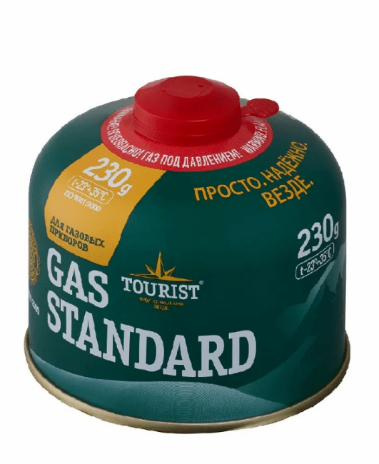 Газ всесезонный TOURIST Standart клапан:резьбовой 230гр/520куб.см TBR-230 Газ всесезонный TOURIST Standart клапан:резьбовой 230гр/520куб.см TBR-230