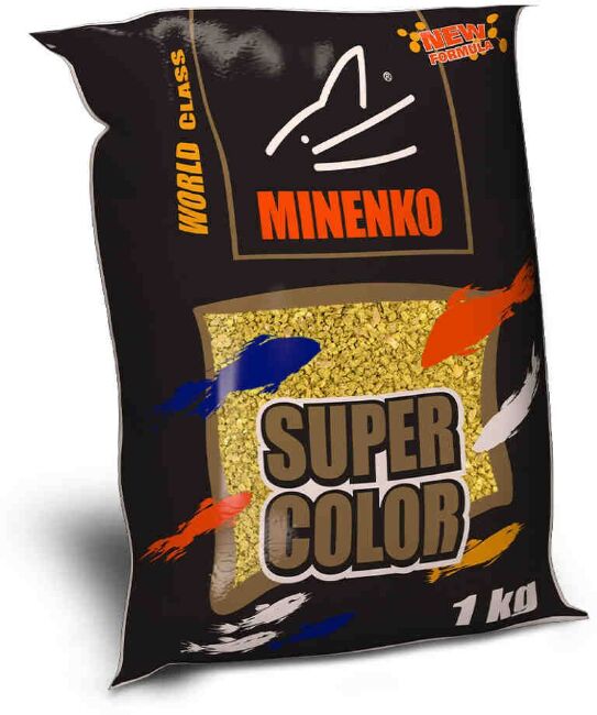 Прикормка MINENKO Super Color Карп жёлтый 1кг Прикормка MINENKO Super Color Карп жёлтый 1кг