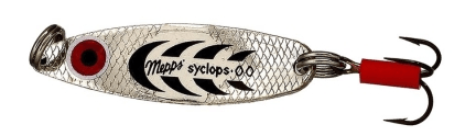 Блесна колеблющаяся MEPPS Syclops AG/Noir (серебро/черн) №00 5гр