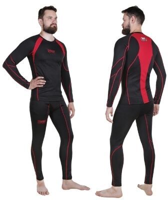 Термобелье мужское ALASKAN Polar+ черное/серое/красное размер:4XL