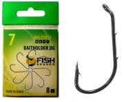 Крючок FISH SEASON Baitholder Jig №7 колечко черный с насечками 8шт/уп 11015-07F Крючок FISH SEASON Baitholder Jig №7 колечко черный с насечками 8шт/уп 11015-07F