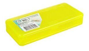 Коробка ТРИ КИТА  для воблеров и балансиров ВБ-1 желт 2-х стор(7+7отд) 190*85*35мм