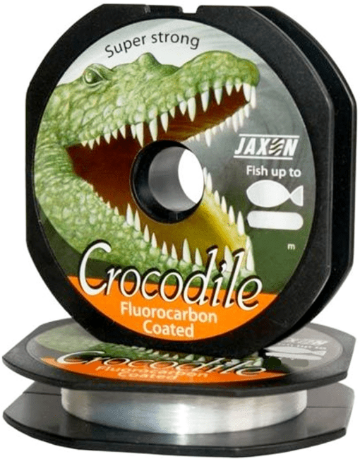 Леска монофил JAXON Crocodile Fluorocarbon Coated 25м 0.08мм 1.00кг прозрачная
