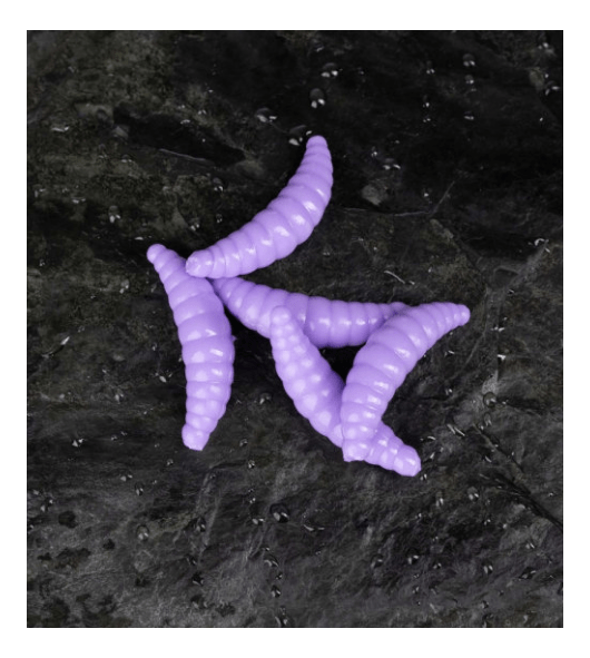 Силиконовая приманка COOL PLACE Maggot 40мм Сыр #09 Бабушкино пальто 10шт/уп