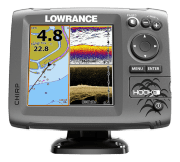 Эхолот-картплотер Lowrance Hook-5  Mid/High/DownlScan Эхолот-картплотер Lowrance Hook-5  Mid/High/DownlScan
