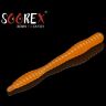 Силиконовая приманка SOOREX PRO Worm 80мм 1.3гр Сыр #213 Оранжевое свечение/ Orange glow 6шт/уп