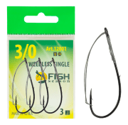 Крючок FISH SEASON Weedless Single №3/0 незацепляйка 3шт/уп 12001-3/0F Крючок FISH SEASON Weedless Single №3/0 незацепляйка 3шт/уп 12001-3/0F