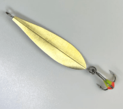 Блесна зимняя МАРОПЕДКА Р 35мм 2.5гр с подвесным тройником #Золото Блесна зимняя МАРОПЕДКА Р 35мм 2.5гр с подвесным тройником #Золото