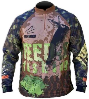 Джерси MINENKO  Feeder Fishing, размер XL (56-58), хаки, 100% полиэстер, дышащая