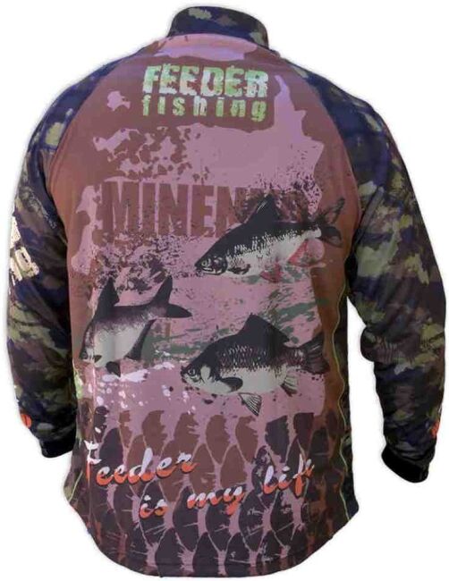 Джерси MINENKO  Feeder Fishing, размер XL (56-58), хаки, 100% полиэстер, дышащая Джерси MINENKO  Feeder Fishing, размер XL (56-58), хаки, 100% полиэстер, дышащая