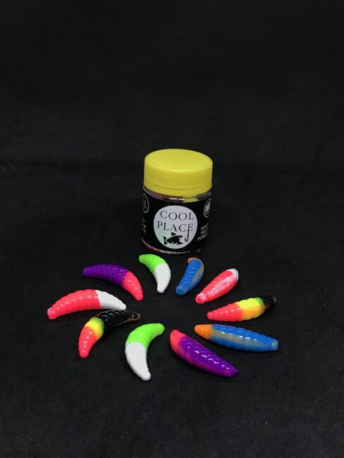 Силиконовая приманка COOL PLACE Maggot Stretch 1.6" Сыр #MIX 10шт/уп