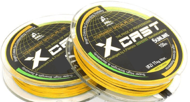 Плетёный шнур SUNLINE X cast 150м #1.5/0.205мм 9.4кг оранжевый/зеленый Плетёный шнур SUNLINE X cast 150м #1.5/0.205мм 9.4кг оранжевый/зеленый