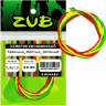 Кембрик силиконовый ZUB 0,5-1,0мм (3х30см) красный, жёлтый, зелёный