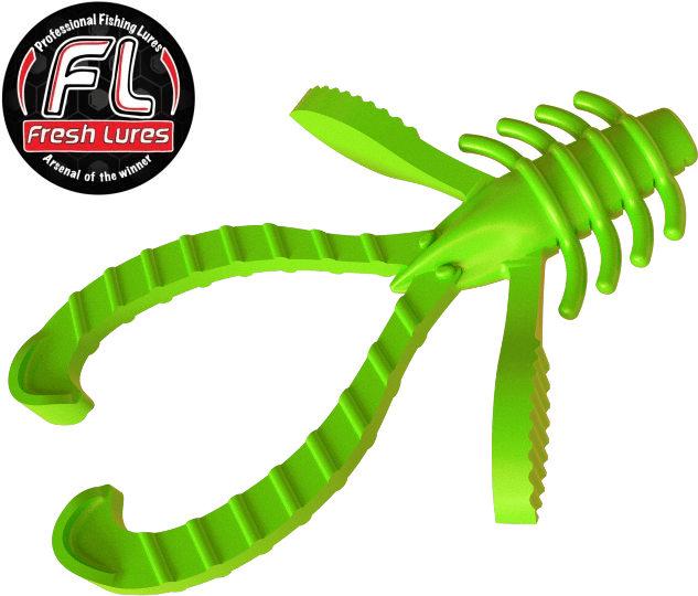 Силиконовая приманка FRESH LURES Trout Nymph 1.8”/45мм Сыр #101 11шт/уп