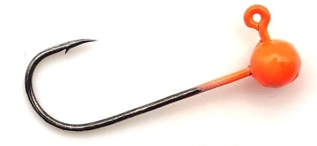 Джиг-головка TROUTTHEME крючок Gamakatsu №4  0.20гр #оранж 1шт.