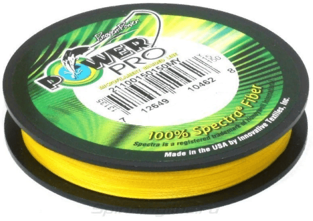 Плетёный шнур POWER PRO Hi-Vis Yellow 135м 0.23мм 15кг желтый Плетёный шнур POWER PRO Hi-Vis Yellow 135м 0.23мм 15кг желтый