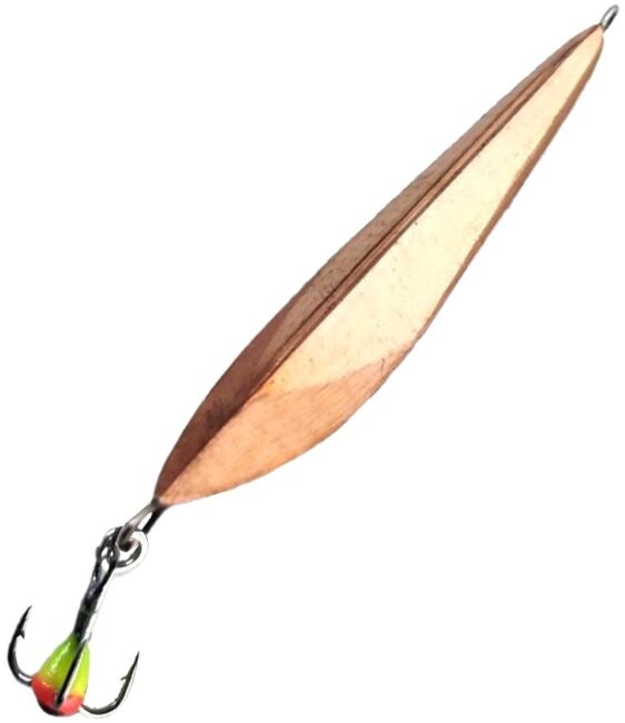 Блесна зимняя МАРОПЕДКА Р 35мм 2.5гр с подвесным тройником #Медь