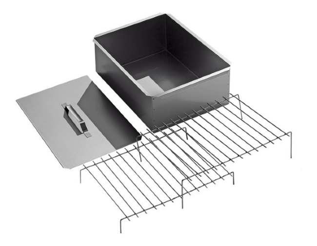 Коптильня ТПФ ТЕХНОЛИТ двухъярусная с поддоном сталь:0.8мм 38х28х17см 10-01-0010