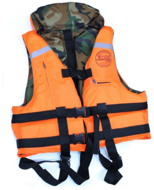 Спасательный жилет POSEIDON FISH двухсторонний до 150кг Спасательный жилет POSEIDON FISH двухсторонний до 150кг