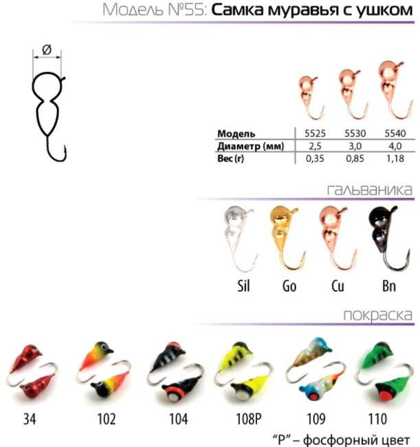 Мормышка вольфрамовая Spider Самка МУРАВЬЯ с ушком 0.6гр. арт. 5530-104 Мормышка вольфрамовая Spider Самка МУРАВЬЯ с ушком 0.6гр. арт. 5530-104