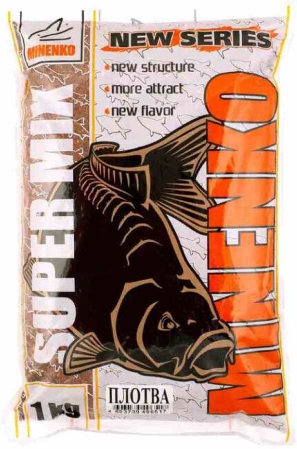 Прикормка MINENKO Super MIX Плотва 1кг Прикормка MINENKO Super MIX Плотва 1кг
