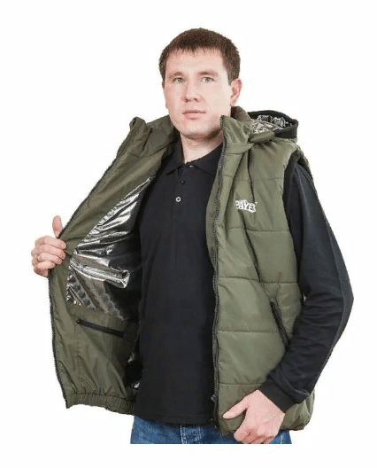 Жилетка зимняя Payer "Партизан" хаки р.44-46