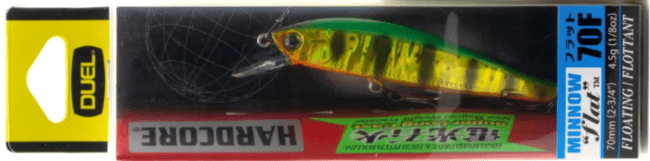 Воблер DUEL Hardcore Minnow Flat 70F 70мм 4.5гр 0.0-0.5м F1125-HPC