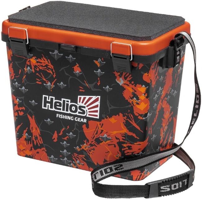 Рыболовный ящик HELIOS Shark 19л односекционный, оранжевый HS-IB-19-SHO-1