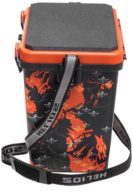 Рыболовный ящик HELIOS Shark 19л односекционный, оранжевый HS-IB-19-SHO-1