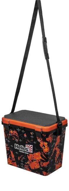 Рыболовный ящик HELIOS Shark 19л односекционный, оранжевый HS-IB-19-SHO-1