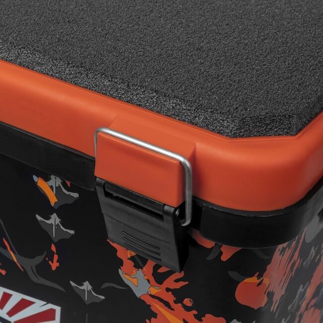 Рыболовный ящик HELIOS Shark 19л односекционный, оранжевый HS-IB-19-SHO-1