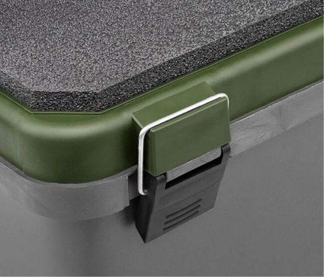 Рыболовный ящик HELIOS 19л, одна секция, серый/хаки HS-IB-19-GH-1