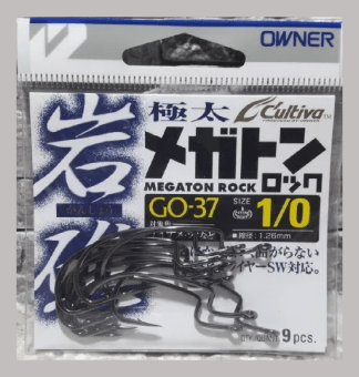 Крючок офсетный OWNER 11671-1/0 Megaton Rock черный 9шт/уп Крючок офсетный OWNER 11671-1/0 Megaton Rock черный 9шт/уп