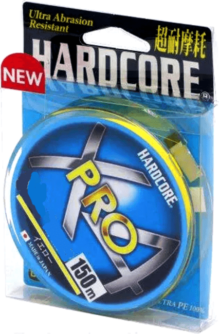 Плетёный шнур DUEL PE Hardcore X4 Pro 150м Yellow #1.0/0.17мм 8.0кг H3863-Y
