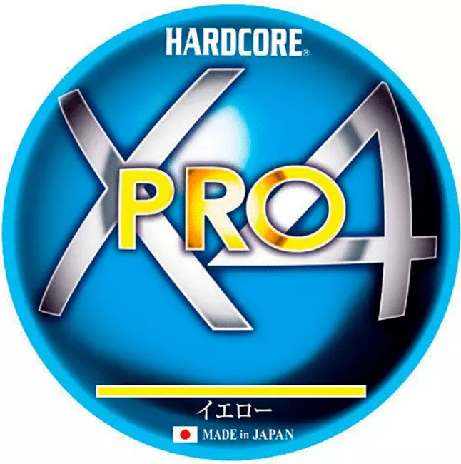 Плетёный шнур DUEL PE Hardcore X4 Pro 150м Yellow #1.0/0.17мм 8.0кг H3863-Y