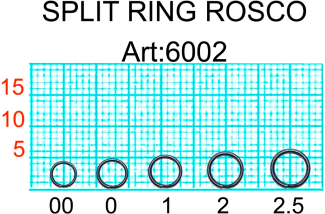 Кольцо заводное FISH SEASON Split Ring Rosco №0 3.66мм/4.83мм 5кг 16шт/уп black 6002-0F
