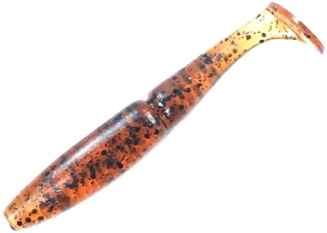 Виброхвост GROWS CULTURE Samurai One`Up Shad 4.0" 10.0см 9.5гр #01 Orange Pepper UV 5шт/уп