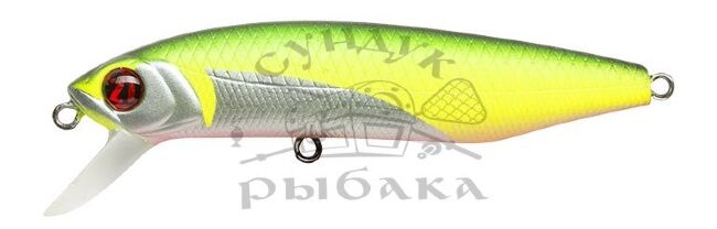 Воблер PONTOON21 Dexter Minnow 71SP-SR 71мм 7.05гр  0,6-1,2м R37 Flashing Chartreuse