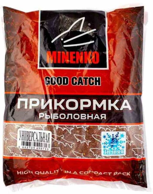 Прикормка зимняя MINENKO Good Catch 0.7кг Универсальная Прикормка зимняя MINENKO Good Catch 0.7кг Универсальная