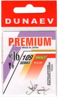 Крючок DUNAEV Premium 109 #16 Ø0.28мм 10шт/уп Крючок DUNAEV Premium 109 #16 Ø0.28мм 10шт/уп