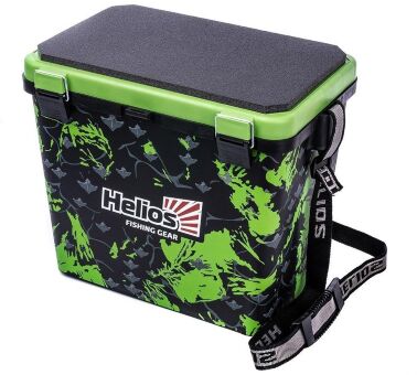 Рыболовный ящик HELIOS Shark 19л односекционный, салатовый HS-IB-19-SHG-1