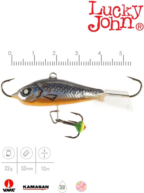 Балансир Lucky John BALTIC 5 с тр. 50мм/47H блистер Балансир Lucky John BALTIC 5 с тр. 50мм/47H блистер