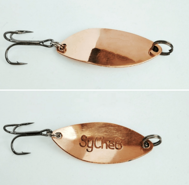 Блесна "Русская приманка" КОЛИБРИ 4,5 см/5 гр. Медь/глянец